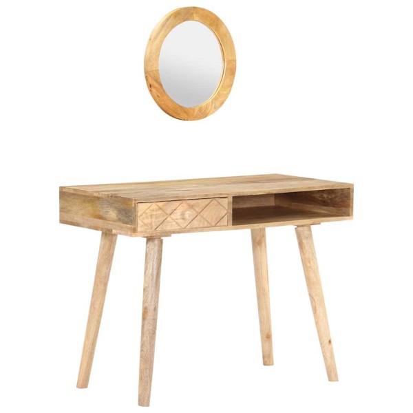Dressing table, 100x50x76cm, solid mango wood