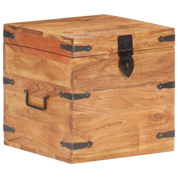 Chest, 40x40x40cm, solid acacia wood