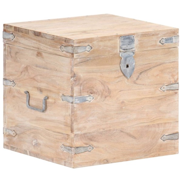 Chest, 40x40x40cm, solid acacia wood
