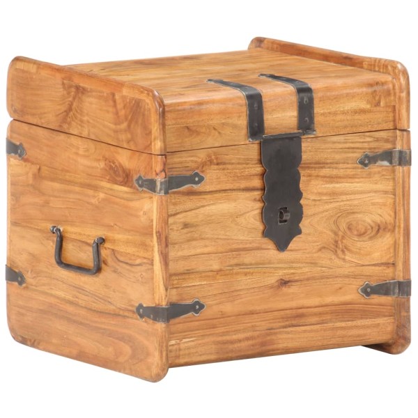 Chest, 40x40x40cm, solid acacia wood