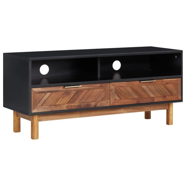 TV cabinet, 100x35x45cm, solid acacia and MDF