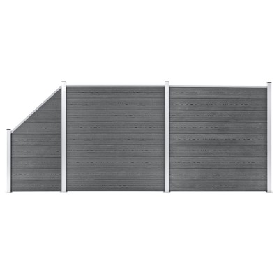Fence set, gray, 446x186cm,...