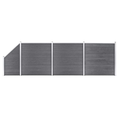 Fence set, gray, 619x186cm,...