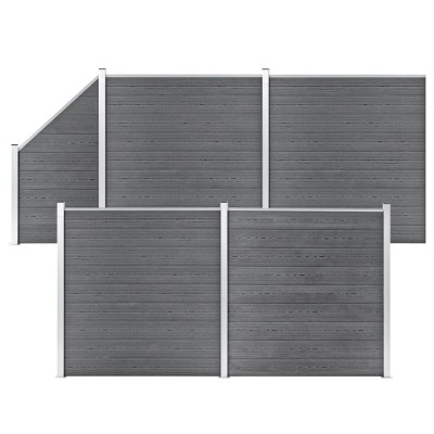 Fence set, gray, 792x186cm,...