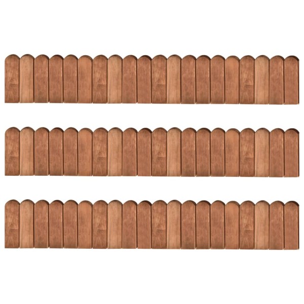Partition rolls, 3 pcs., 120 cm, impregnated pine wood