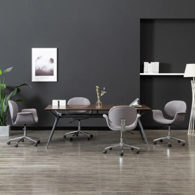 Swivel dining chairs, 4...