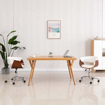 Swivel dining chairs, 2...