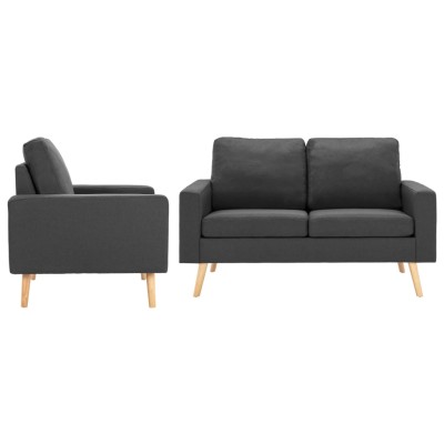 Sofa set, 2 parts, dark...