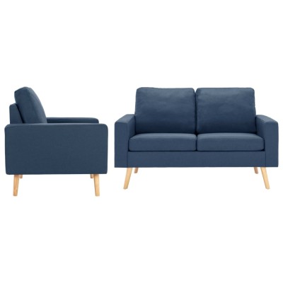 Sofa set, 2 parts, blue,...