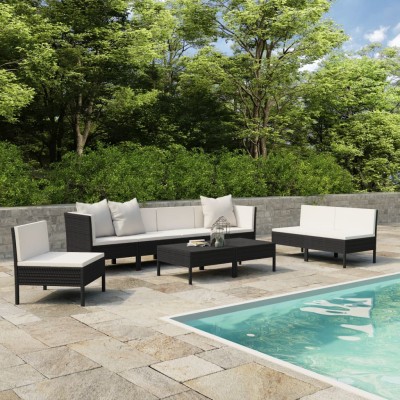 Garden set with cushions, 9...