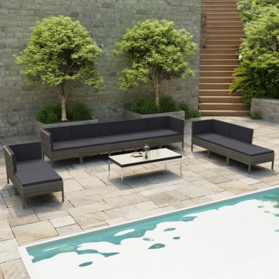 Garden set with cushions,...