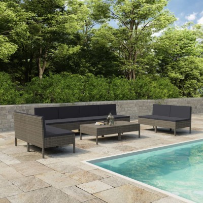 Garden set with cushions,...