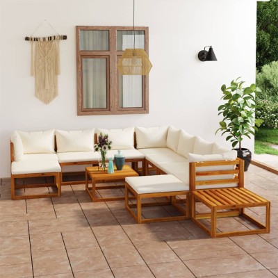 Garden set with cream...