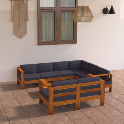 Garden set with gray...