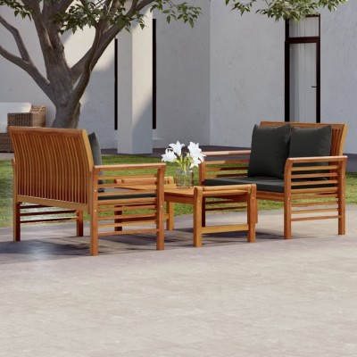 Garden set with cushions, 3...