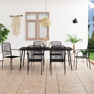 Garden dining set, 7...