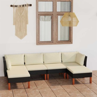 Garden set with cushions, 6...