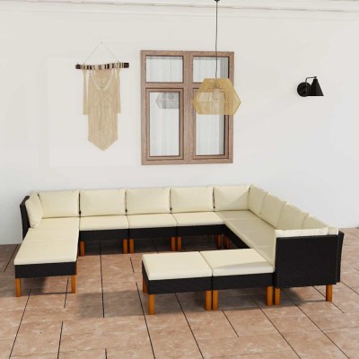 Garden set with cushions,...