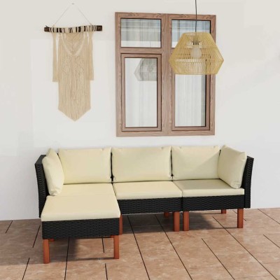 Garden set with cushions, 4...
