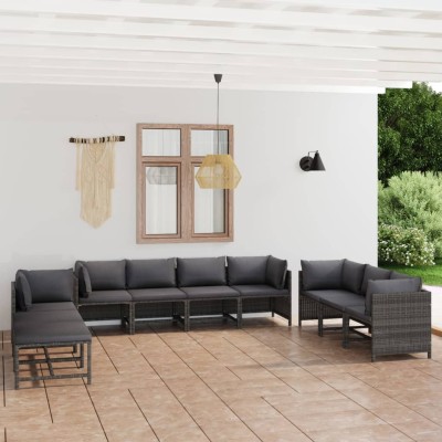 Garden set with cushions,...