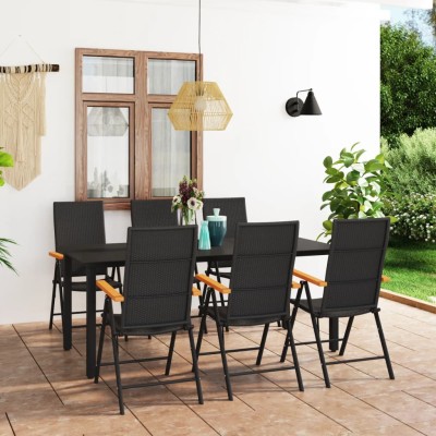 Garden dining set, 7...