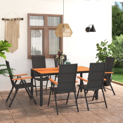 Garden dining set, 7...