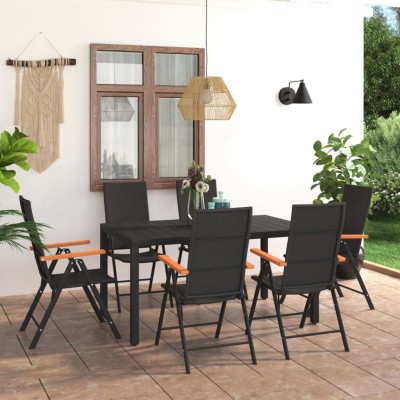 Garden dining set, 7...