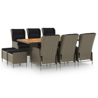 Outdoor set with pillows, 9...