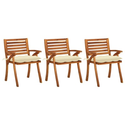Garden dining chairs with...