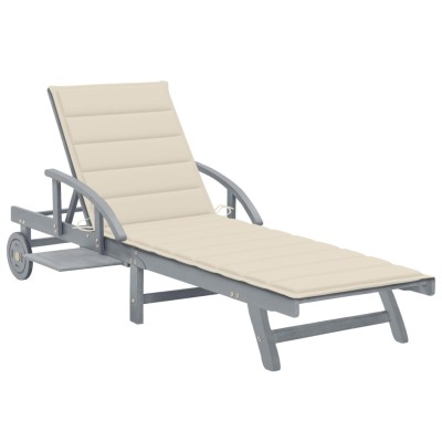 Garden sun lounger with...