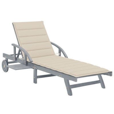 Garden sun lounger with...
