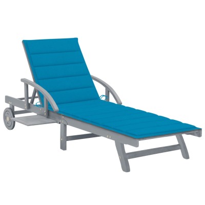 Garden sun lounger with...