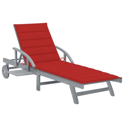 Garden sun lounger with...