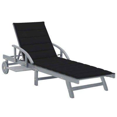 Garden sun lounger with...