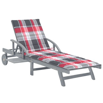 Garden sun lounger with...