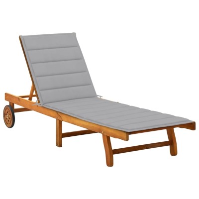 Garden sun lounger with...