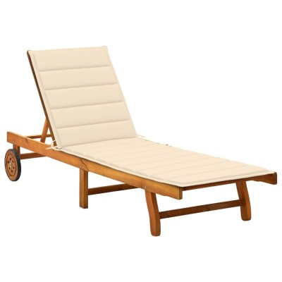 Garden sun lounger with...