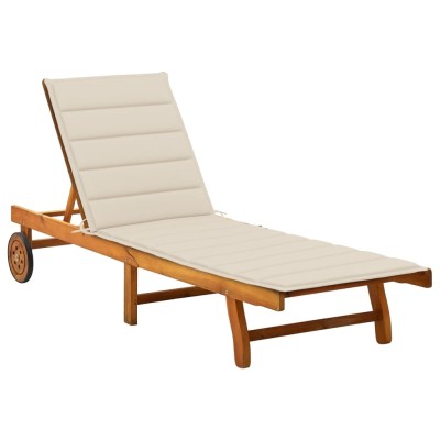 Garden sun lounger with...