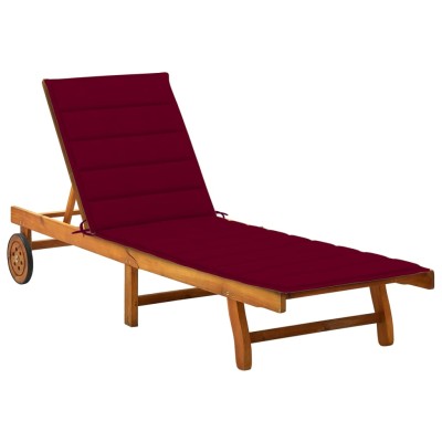Garden sun lounger with...