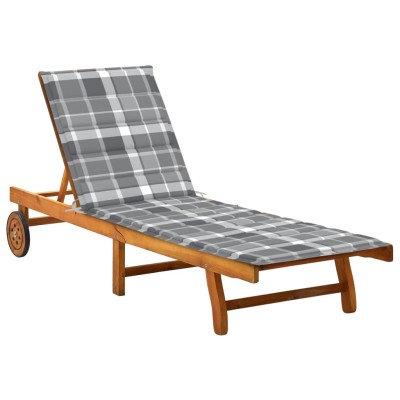 Garden sun lounger with...
