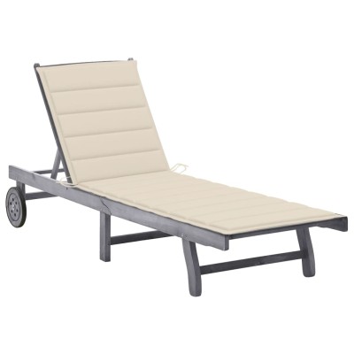 Garden sun lounger with...
