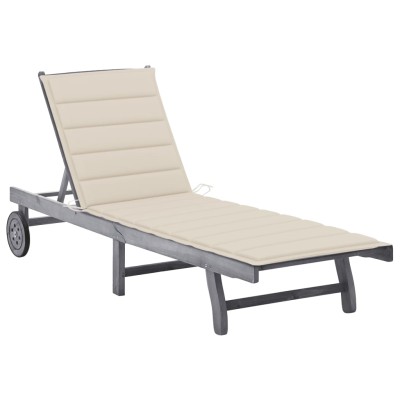 Garden sun lounger with...