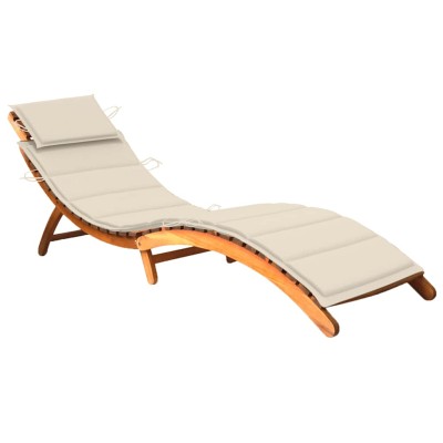 Garden sun lounger with...