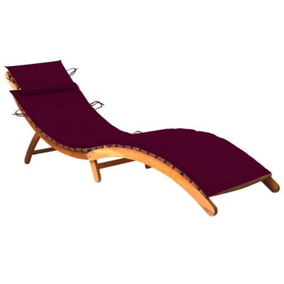 Garden sun lounger with...