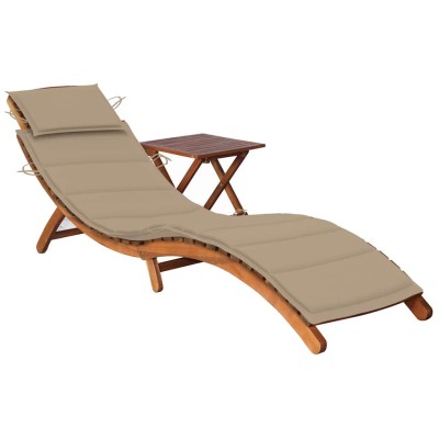 Garden sunbed with table...