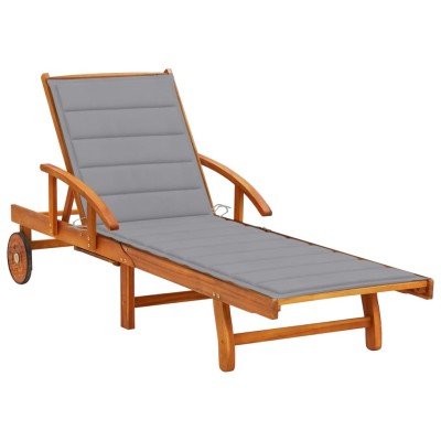 Garden sun lounger with...