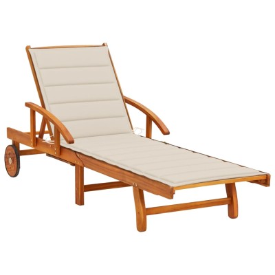 Garden sun lounger with...