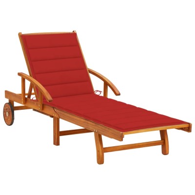 Garden sun lounger with...