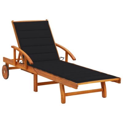Garden sun lounger with...