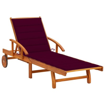 Garden sun lounger with...